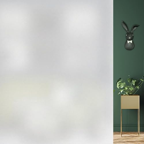 DIFIT Fensterfolie Blickdicht, Funkelnde Milchglasfolie, 90 x 200 cm | Sichtschutzfolie Fenster mit Statische Haftung, UV-Schutz, Ohne Kleber, Wiederverwendbar, für Zuhause, Badezimmer und Büro