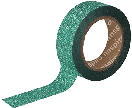 INNSPIRO Glitzer-Abdeckband, 15 mm x 6,5 m, Serie Glitter