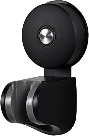 Duschkopfhalterung mit Saugnapf - JOMOLA Duschkopfhalterung Ohne Bohren 4 Winkel Verstellbarer Handbrause Halterung Vakuum Saugnapf Duschkopfhalter Abnehmbare Wandhalterung Brausehalterung Schwarz