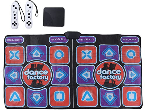 Dansmatta för Vuxna Barn, Elektronisk Dansmatta för TV, Musikdubbel Dansmatta med Trådlöst Handtag, för Tidig Utbildning, Träning, Yogadans