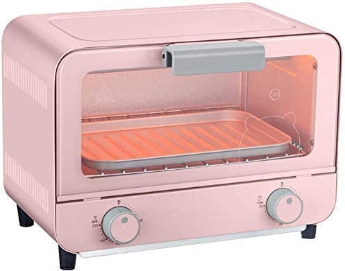 RKYRRKI Mini Horno de 9L, Temperatura Ajustable 60-230 ℃ y Temporizador de 30 Minutos Horno Multifuncional para Hornear en casa Hornear Pasteles Convección Encimera Tostador Horno Útil