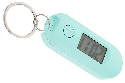 Kisangel Keychain Watch Portable Plastic Hanging Key Ring Digital Watch Pendant for Backpack Office Use