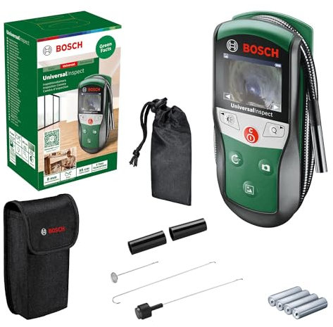 Bosch Inspektionskamera UniversalInspect (Ø8mm Endoskopkamera für hochwertige und farbige Bildaufnahmen mit flexiblem 0,95m Kabel und integriertem Speicher, im Karton)