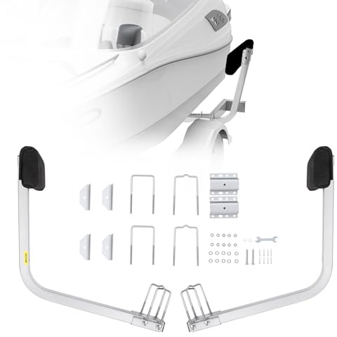 VEVOR Guide de remorque de Bateau, bâtons de Guidage réglables de 52,1 cm, 2 Guides de remorque en Acier galvanisé antirouille pour Bateau de Ski, Bateau de pêche ou remorque à Voile 2024