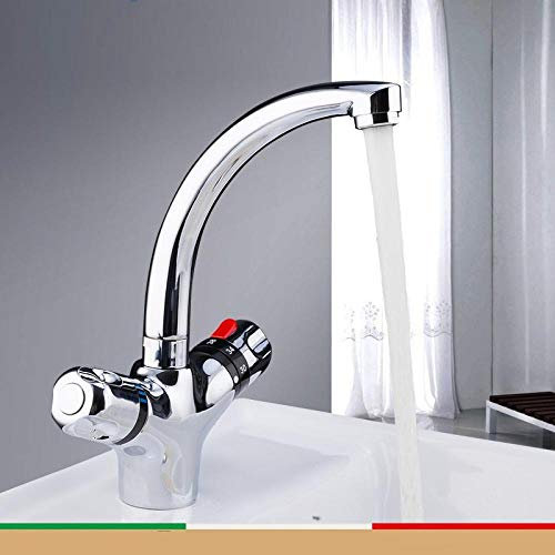 AYCDL Robinet Salle de Bain évier robinets lavabo s thermostatique s mitigeur lavabo s Salle de Bain lavabo évier mélangeur Robinet d'eau