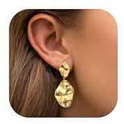 Chriscoco Silber 925 14K Vergoldete Hypoallergene Statement Ohrringe Damen Lange