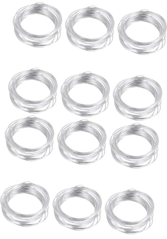 Lurrose 2 Sätze Eisendraht Künstlerischer Blumenschmuck Aus Perlendraht Handschmuck Bastelzeug Blumenrankgitter Flexibler Aluminiumdraht Puppenhalterung Selber Machen Silver 6rolle*2