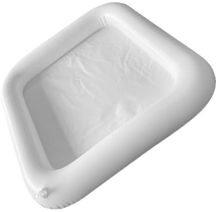 BEBEMOKO Inflatable Ice Serving Bar Pool Party Supply Inflatable Floating Ice Tray