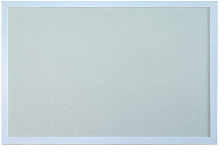 Felt board, Cork Linen Bulletin Board,White Wooden Frame, Decorative Hanging Pin Board for Display Photo Memo,for Home Kitchen Office School(Size:60X120CM)