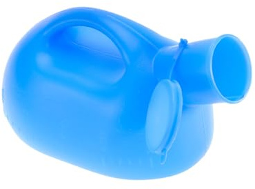 SEWOART Bottiglia per Urina Maschile Portatile con Coperchio Blu 2000ml in Pe Leggera e Compatta per Attività All'aperto e Viaggi Colore Casuale