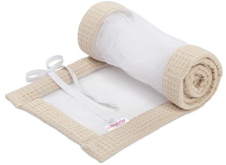 babybay Nestchen Mesh-Waffelpiqué passend für Modell Boxspring XXL, sand