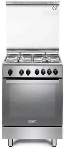 DMX64LSG - Cucina a gas con forno elettrico, 60x60 cm, Inox, Classe energetica A