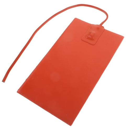 Warmhm Silicone Engine Oil Pan Heater Pad 12v 100w with Adhesive, Hydraulic Fluid and Engine Block Heater for Cold Weather Vehicle Oil Tank Heating, 35cm Cable Length