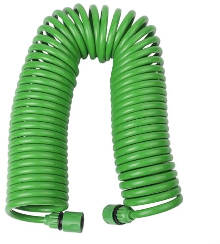 GANCEI Tubo da giardino a spirale, tubo flessibile e leggero per irrigazione dei fiori, tubo retrattile da giardino (15 m)