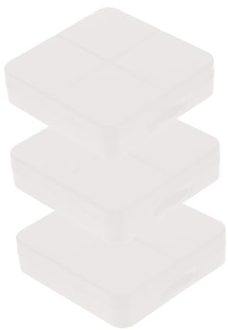 VALICLUD 3sets Portable Contact Lens Case Travel Box Small Holder for Contact Lenses Halloween Makeup