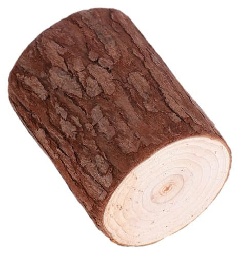 MOTHNUR Porte-bougie Bois Naturel Forme de Souche Support pour Bougies Chauffe-plat Décoration Élégante pour Mariages Chambre et Salon