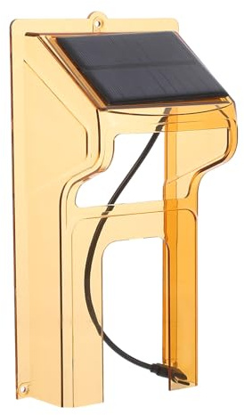 jojofuny Cache-Étanche pour Sonnette Solaire Protection Anti-Pluie en Plastique Transparent Housse Résistante aux Intempéries Compatible Sonnette Vidéo Extérieure Protection Solide pour