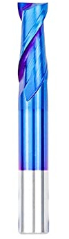 Fresa de punta plana de carburo, brocas for enrutador CNC, fresa de punta plana con revestimiento azul nano de 2 flautas, broca de carburo de 1-12 mm, herramienta de fresado CNC, broca for enrutador
