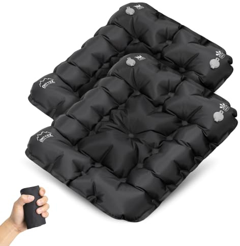 ONTYZZ Stadium Cushion Inflatable Travel Seat Cushion Outdoor Seat Mat Ultralight Air Cushion Portable Waterproof Seat Pads for Camping Boating Concerts Hiking Office Home Chair Airplane