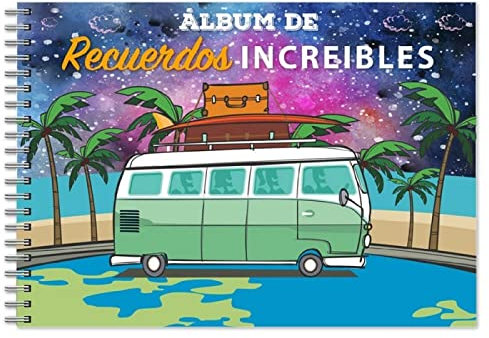 Oceano Álbum de Recuerdos Increibles (Furgoneta) 199 Páginas Blanco Viaje
