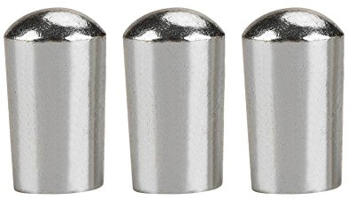 Gitarr pickup switch tips, gitarr strömbrytare väljare 3 st hållbar koppar 3-vägs strömbrytare knapp spets keps för LP EPI elektrisk gitarr tillbehör, 3.5mm Silver