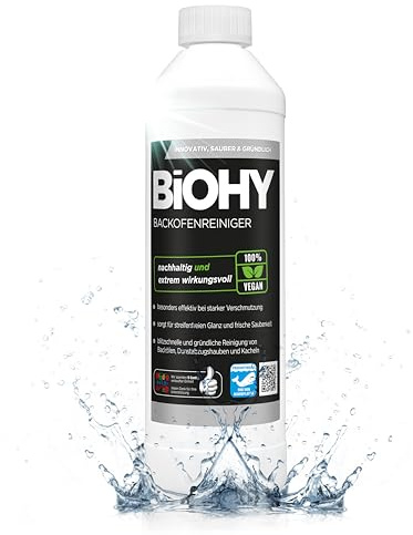 BiOHY Backofenreiniger Hochkonzentrat (500ml) | Bio Reiniger & Fettlöser | EXTRA STARK | löst hartnäckige Verkrustungen & Fett| für Backöfen & Mikrowellen | effektive Ofenreinigung