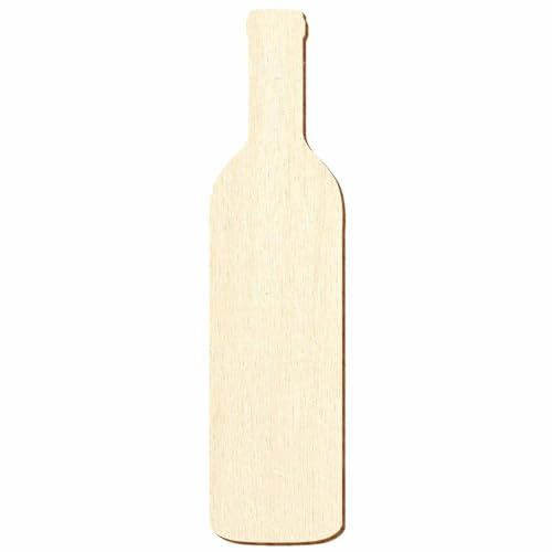 Botella de vino de madera, 5-50 cm, paquete con: 10 unidades, altura: 49 cm de alto