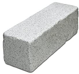 WUEFFE Mattone Pietra Ricostruita 25x8x8 - muri aiuole blocchetti Mattoni Giardino (Sale Pepe, 10 Pezzi)