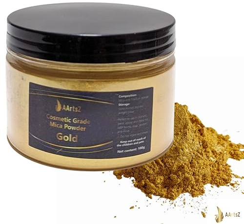 Epoxidharz Farbe Mica Pulver, Flash Gold 100g Jar, Pigmentpulver