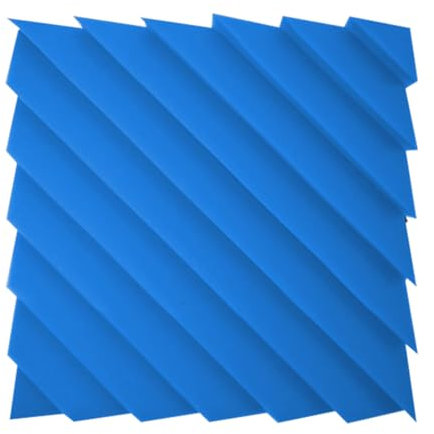 10 Stück Akustikschaumstoff, schallabsorber, schallschutz für Podcastsfür Podcast Aufnahmestudio, Hoher Dichte,Flammhemmend (50x50x5cm/19.6x19.6x1.9,Blue)