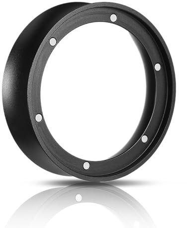 Edelstahl 58mm Dosierring Magnet, Edelstahl Kaffee Dosierring, Espresso Siebträger Trichter mit 6 Starken Magnetisch, Espresso Dosing Funnel für 58mm Siebträger Barista Zubehör Kaffeemaschine