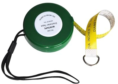 Umfangs-Pi-Maßband, 2 Meter Baumdurchmesser-Band mit imperialen und metrischen Maßen, Allzweck-Taschen-Rollbandmaß, professionelle Pipefitter-Messwerkzeuge für zylindrische Objekte