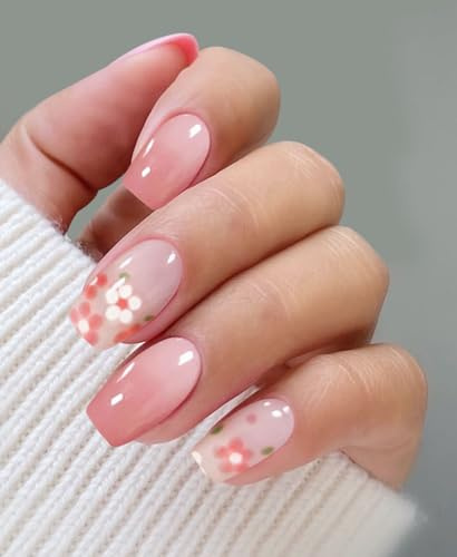 JMEOWIO Nagelfolie Rosa Blume Gel Nail Nagelfolien Selbstklebend Nail Sticker Uv Härtend Dekoration Nageldesign Zubehör