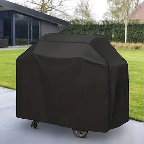 Housse de BBQ PQETBV, 420D Oxford Étanche Bâche de Gril Rectangulaire Anti-Vent/Anti-UV/Anti-Liquide/Anti-Humidité/Anti-Poussière (145x61x117cm)