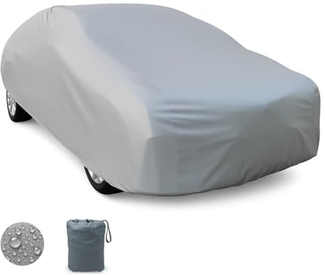 Autoplane, Autoabdeckung, Autozelt (Grau, für Limousinen von 4,90 m bis 5,20 m (XXL))