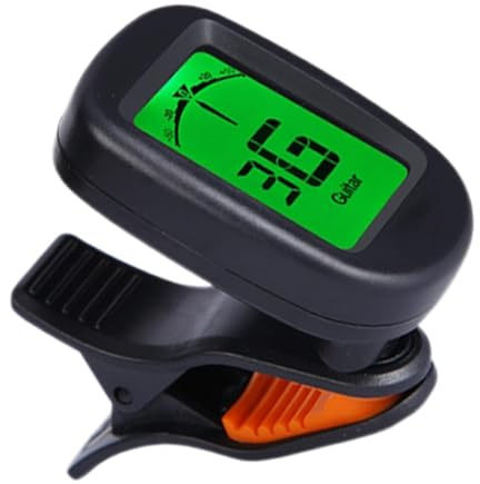 Präzises Clip-Oon-Ukulelen-Stimmgerät – wiederaufladbares Gitarren | Stimmgerät zum Anstecken, störungsfreie Farben, LCD-Displays, leichtes Instrumentenstimmgerät für Leistung