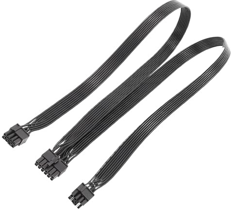 iHaospace Cable PCIE para Be Quiet, conexión paralela tipo Y PSU 12 pines enchufe a doble GPU PCIe 8 Pin (6+2) fuente de alimentación para ser silencioso fuente de alimentación