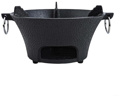 Top for notch Cast Iron Charcoal Stove for Outdoor Korean & Japanese BBQ Adventures (19.5cm)