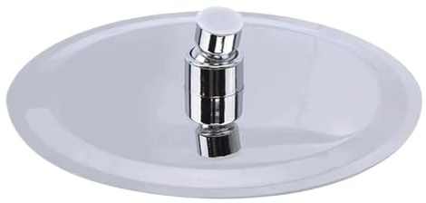 PEVAVFZMMY Pommeau de Douche Cascade Ultra-Mince en Acier Inoxydable de 10/8/6 Pouces, pommeau de Douche for Effet Pluie carré et Rond pommeau de Douche(Round,25cm)