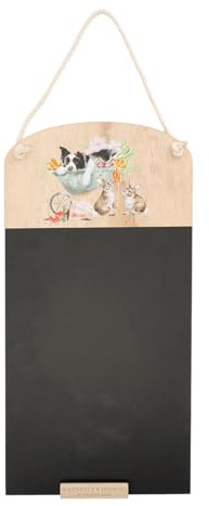 Sleeping on The Job Border Collie Kreidetafel