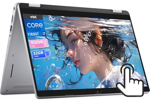Dell Latitude 5320 2-in-1 Touchscreen Laptop, Core i7-1185G7, 13.3 FHD (1920x 1080), 512GB SSD, 32GB RAM, Backlit Keyboard, Windows 11 Pro(Renewed)