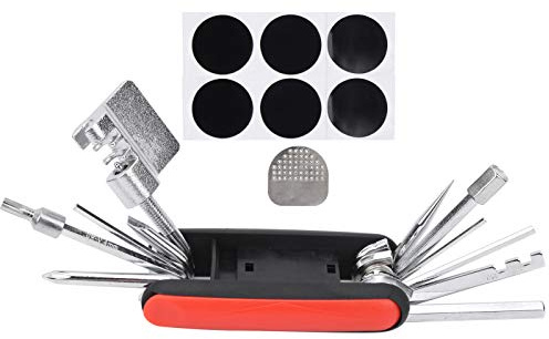 ADMYTHGB Herramienta de reparación de bicicletas multifunción, juego de herramientas de reparación de bicicletas, juego de destornilladores de llave extractora de cadena de bicicleta