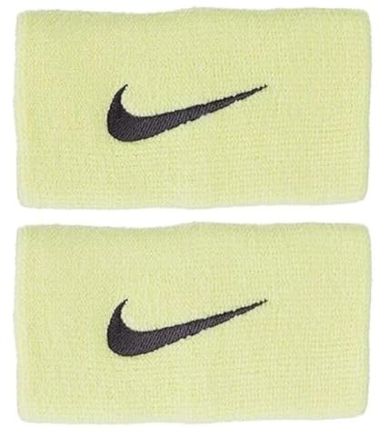 Nike Doublewide Wristbands 2.0 Tennis-Handgelenke aus Frottee, leuchtend grün