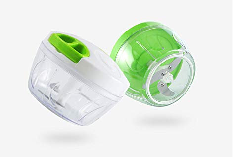 500ml-1.5l Hachoir grande capacité hachoir alimentaire et noisette Cuisine multifonction Robot culinaire manuel Hachoir à viande Hachoir à légumes 500ml Vert