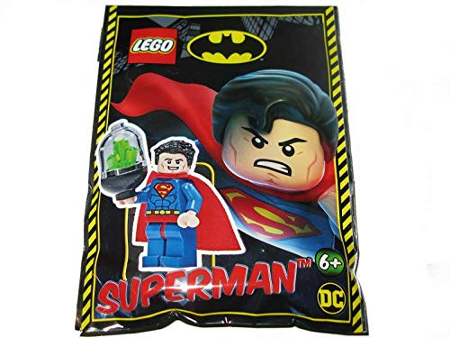 LEGO Super Heroes Minifigur Superman, Folienpack-Set 211903, enthält 4 Teile, verpackt (kleines Sammlerstück, nicht unbedingt als Geschenk für Kinder geeignet)