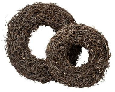 NaDeco Deko Kranz aus Bonsai-Zweigen, Ø 30, 45, 60 cm | Türkranz | Naturkranz | Bonsaikranz | Lianenkranz | Birkenkranz | Weinrebenkranz | Dekokranz | Wandkranz | Strohkranz