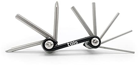 TÖLS Mini Cykel Lexia Tools, 8 | Cykel Tillbehör | Allen Nycklar 6 Storlekar + Star Skruvmejsel + Platt skruvmejsel | Multifunktionsverktyg för underhåll Cykel