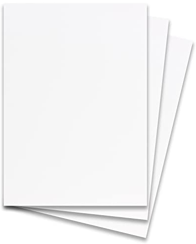40 Stück DIN A5 Karton mit Leinenstruktur - Farbe: Weiss - 14,8 x 21 cm - 190 Gramm pro m² - Faltbar auf DIN A6 - Einzelkarte ohne Falz - Ideal zum Basteln, Scrapbooking, Grußkarte