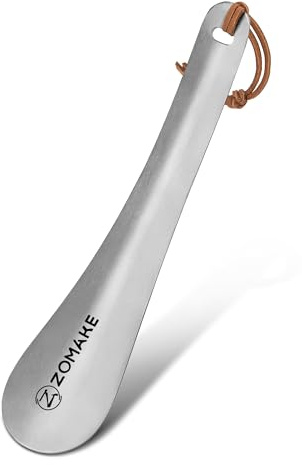 ZOMAKE Calzascarpe Metallo, Calza Scarpe Corto 19 cm Calzante Per Scarpe Piccolo da Viaggio, Portatile Shoe Horn per Uomini Donne Bambini (1 Pezzo)