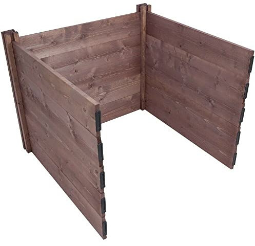Wooden Compost Module 2 Posts & 15 Panels for extending compost bin Easy Assembly with Slide Out Panels 573L